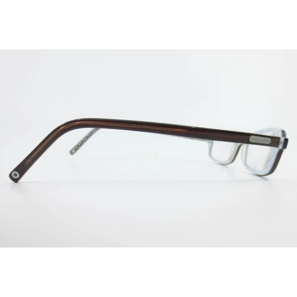 Coach Hilary 517 Eyeglasses Brown Blue Oval Frame Glasses 49-17-135 35567